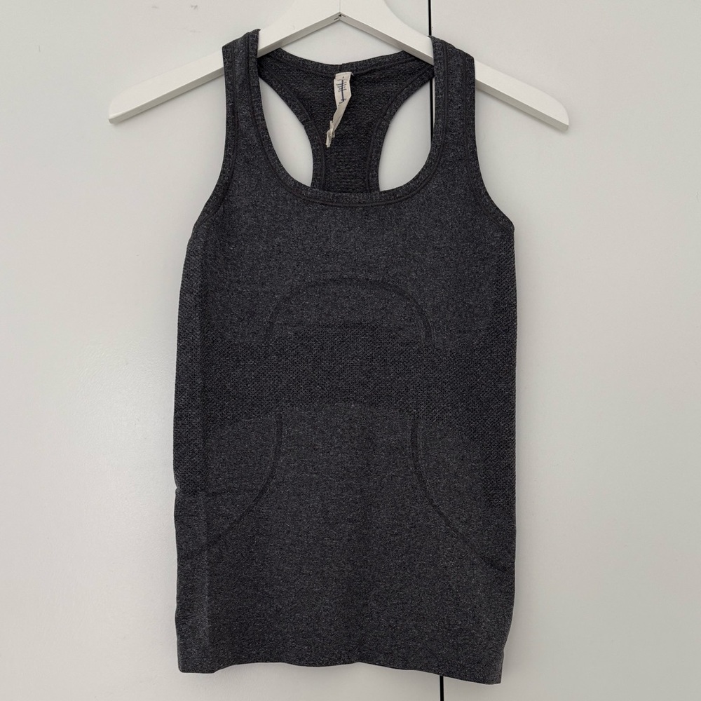 Lululemon Swiftly Tech Racerback, Heathered Dark Slate, Women’s 4